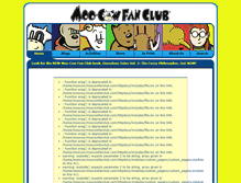 Tablet Screenshot of moocowfanclub.com